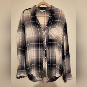 Light flannel, pale pink and blues